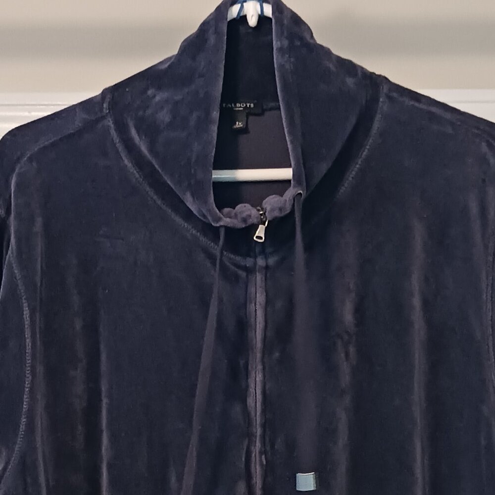 #218 - Talbots Blue/Purple Jacket Size 3X - Picture 2 of 4